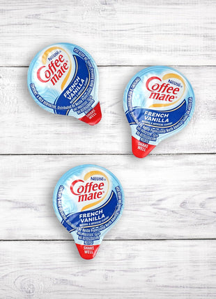 French Vanilla Liquid Coffee Creamer Singles, 50 Cream Singles Serve Box (18.7 Fl Oz.), Coffee Creamer Packets