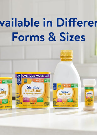 Similac NeoSure Premature Post-Discharge Baby Formula Powder | Infant formula for preemies designed to support development & excellent growth, in 22.8 oz value-size can, 4 pack