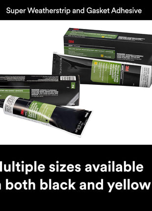 3M Black Super Weatherstrip and Gasket Adhesive, 08008, 5 fl oz, 1 Per Pack