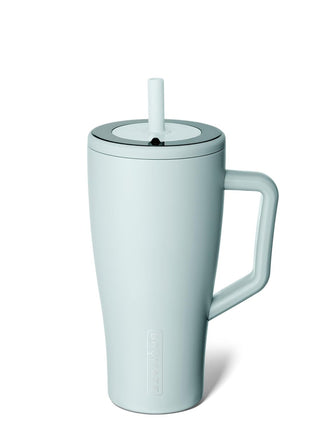 BrüMate Era 40 oz Tumbler with Handle and Straw | 100% Leakproof Insulated Water Bottle Tumbler with Lid and Flexible SoftSip Straw | Made of Stainless Steel | Cup Holder Friendly | 40oz (Mocha)