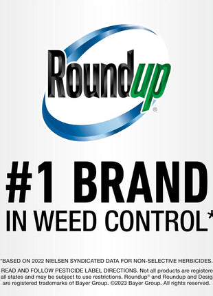 Roundup Weed and Grass Killer4 with Pump 'N Go 2 Sprayer, Use in and Around Flower Beds, Trees & More, 1.33 gal.