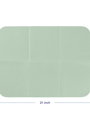 Ubbi On-the-Go Diaper Changing Baby Mat, Sage | Soft & Comfortable Diaper Bag Accessory Must Have for Newborns, Easy to Clean, Portable Folding Pad, Traveling Accessories