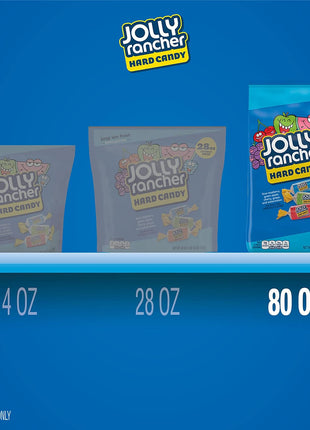JOLLY RANCHER Assorted Fruit Flavored Hard Candy Bulk Bag, 5 lb