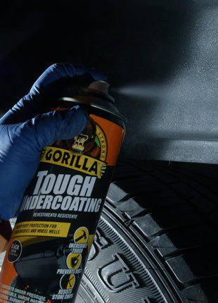 GORILLA Tough Undercoating Black - 16.0 Ounce Aerosol (Case of 6 Cans)