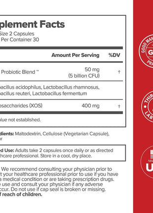 URO Vaginal Probiotics for Odor, Flora & pH Balance – 30-Day Supply