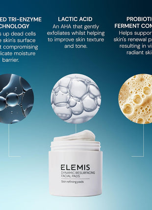 ELEMIS Dynamic Resurfacing Facial Pads, Gentle Textured Treatment