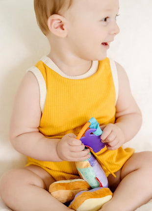 Melissa & Doug Baby Multi-Sensory PB and J Take-Along Clip-On Toy 6-Piece Set