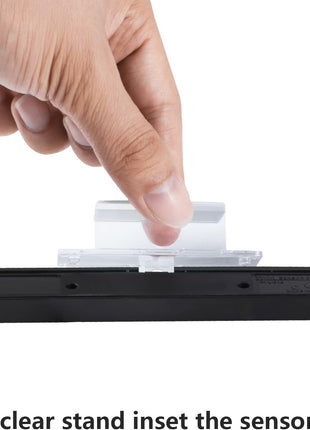 Aokin Sensor Bar for Wii, Replacement Wired Infrared Ray Sensor Bar for Nintendo Wii and Wii U Console, includes Clear Stand
