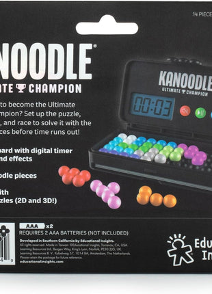 Educational Insights Kanoodle Ultimate Champion - 3D Brain Teaser Puzzles for Kids, Spatial Puzzle Games for Adults, Teens and Kids, Problem Solving Toys and Logic Puzzles, Single Player Games