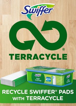 Swiffer Sweeper Wet Mopping Cloths, Mops for Floor Cleaning, Open Window Fresh, 24 Count