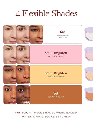 Tower 28 GetSet Pressed Setting Powder, Pink Palisades (0.35 oz)