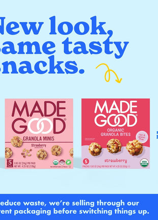 MadeGood Organic Strawberry Granola Minis, 5ct x 0.85oz