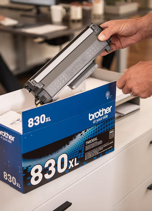 Brother Genuine TN830XL Black High Yield Printer Toner Cartridge - Print up to 3,000 Pages(1) | Prints up to 3,000 pages