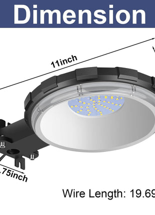 LED Barn Light, Dusk to Dawn Outdoor Lighting with 100W 10000LM 5000K Daylight, IP65 Waterproof Outdoor Security Flood Lights for Garage Yard Street Warehouse Use