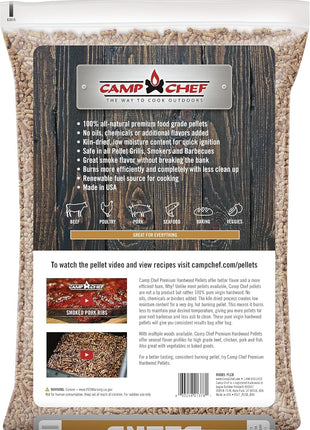 Camp Chef Competition Blend BBQ Pellets, Hardwood Pellets for Grill, Smoke, Bake, Roast, Braise and BBQ, 20 lb. Bag