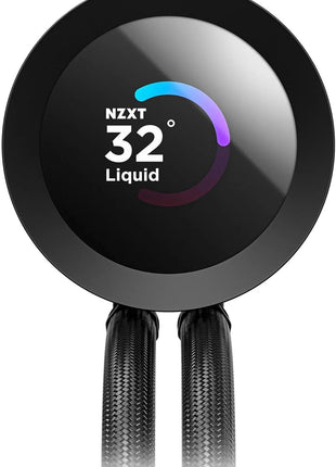 NZXT Kraken Plus 240 RGB – AIO CPU Liquid Cooler – 240mm Radiator – F240 RGB Core Single Frame Fan – Customizable 1.54 inch Square LCD – AMD® AM5, AM4 – Intel® LGA 1851/1700, 1200/115X – Black