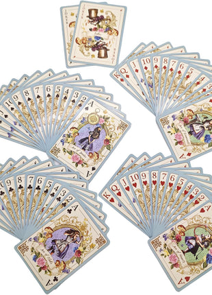 ASVP Shop Alice Playing Cards – Illustrated Fantasy Deck for Themed Parties, Games & Decor
