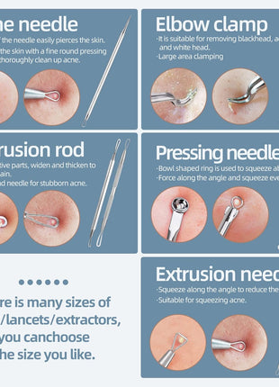 JPNK Blackhead Remover Comedone Extractor Acne Removal Kit..
