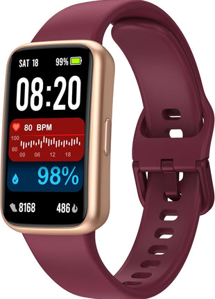 Fitness Tracker Smart Watch, 1.47inch Color Screen, 100+ Sports, Purple | Heart Rate & Sleep Monitor, Pedometer/Step Counter, 3ATM Waterproof, Activity Tracker for Women and Men, Fitness Companion