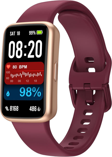 Fitness Tracker Smart Watch, 1.47inch Color Screen, 100+ Sports, Purple | Heart Rate & Sleep Monitor, Pedometer/Step Counter, 3ATM Waterproof, Activity Tracker for Women and Men, Fitness Companion
