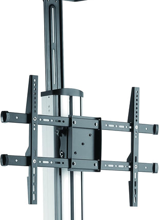 StarTech.com Heavy Duty Rolling Portable TV Cart Stand with Wheels - 32 to 75 inch - Adjustable Rotating Mobile Flat Panel Screen Mount (STNDMTV70)