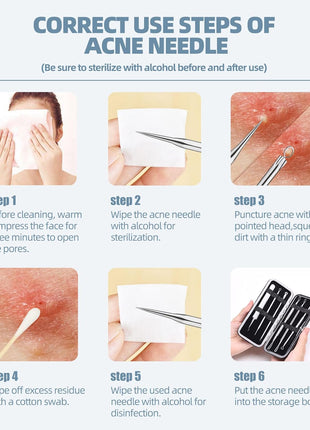 JPNK Blackhead Remover Comedone Extractor Acne Removal Kit..