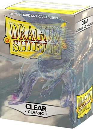 Dragon Shield | Standard Size Card Classic Sleeves | 100 CT - Smooth & Tough Premium TCG Sleeves - Compatible with Pokemon, Flesh & Blood, One Piece & Magic The Gathering | Clear