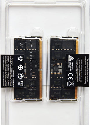 Kingston FURY Impact 32GB (2x16GB) 5600MT/s DDR5 CL40 Laptop Memory Kit of 2 | Lower Power Consumption | Intel XMP 3.0 | Plug N Play | KF556S40IBK2-32