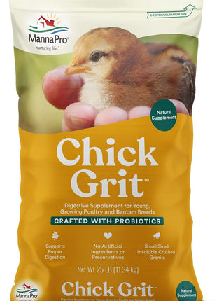 Manna Pro Chick Grit Digestive Supplement for Young Growing Poultry & Bantam Breeds, No Artificial Ingredients or Preservatives, Natural Supplement with Insoluble Crushed Granite, 5 lbs