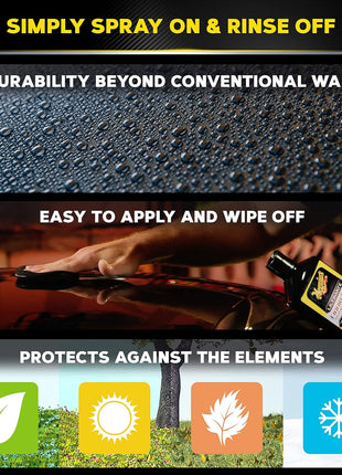 Meguiar's Ultimate Liquid Wax, Improved Liquid Car Wax Formula for Durable Protection that Shines, Premium Towel and Applicator Pad Car Accessories Included, 16 Oz Bottle