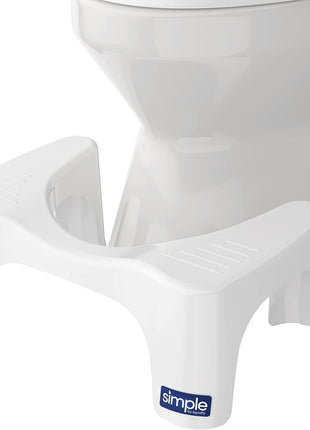 Squatty Potty Simple Curve Bathroom Toilet Stool 7" White | Squat Footrest Bathroom Stool for Improved Bowel Health and Natural Posture Lightweight with Sleek and Modern Design