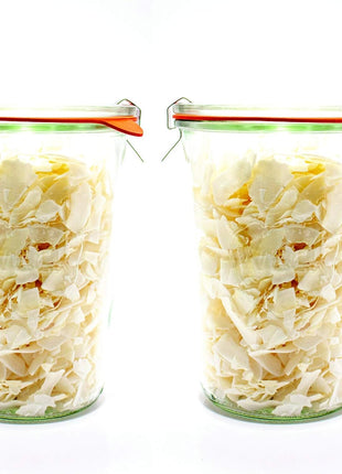 Weck Canning Jars 743 28.7 fl. oz Weck Mold Jars made of Transparent Glass   Eco Friendly Canning Jar   Storage for Food, Yogurt with Air Tight Seal & Lid   3/4 Liter Tall Jars Set   Set of (2 Jars)