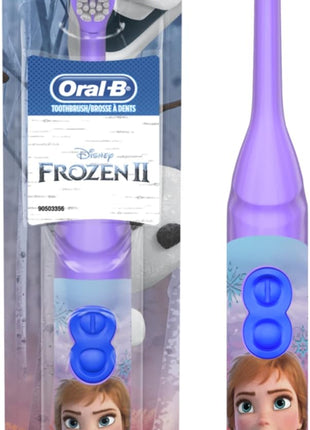 Oral-B Kids Battery Power Electric Toothbrush Featuring Disney's Frozen for Children and Toddlers age 3+, Soft (Characters May Vary)