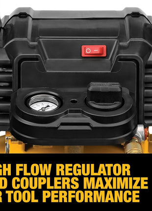 DEWALT Pancake Air Compressor, 6 Gallon, 165 PSI (DWFP55126)