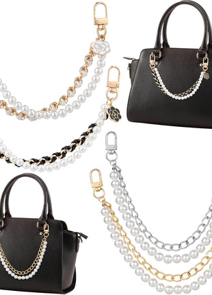 2Pcs Pearl Purse Chain