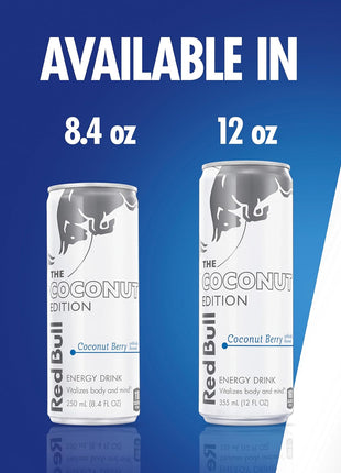 Red Bull Energy Drink, Coconut Berry, 8.4 Fl Oz, Pack of 24 | contains caffeine, taurine, B-vitamins, sugar, and water, 8.4 fl oz, pack of 24 cans