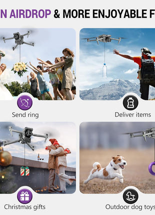 Tomat Air 3S Airdrop System Transport Delivery Release, Drop Device Drone Thrower Airdrop Dropping System for DJI Air 3S/ Air 3Accessories
