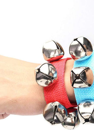POPLAY 6 PCS Percussion Instruments, Wrist Bells Jingle Bells Musical Rhythm Toys