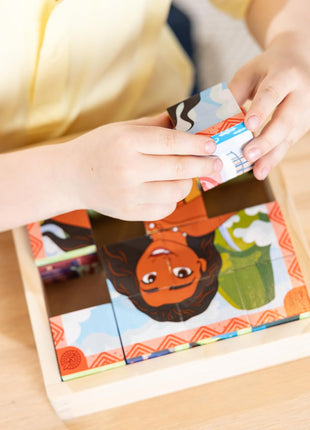 Melissa & Doug Disney Princess Wooden Toy Cube Puzzle Blocks for Boys and for Girls 3+ - FSC Certified