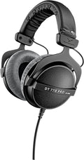 beyerdynamic DT 770 PRO 80 Ohm Over Ear Studio Headphones in Gray. Enclosed design, wired for professional recording and monitoring
