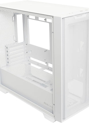 ASUS A21 White Micro ATX PC Case Supports BTF Hidden Connector Technology, Graphics Cards up to 380mm, 360mm Coolers, & ATX PSUs, Includes Porous Front-Panel mesh, 2 Year Warranty