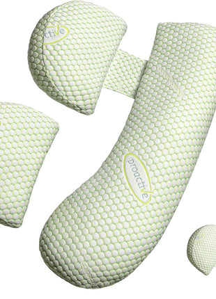 Oternal Pregnancy Pillow for Pregnant Women, Soft Pregnancy Body Pillow, Support for Back, Belly, Hips, Legs, Maternity Pillow with Detachable and Adjustable Pillow Cover