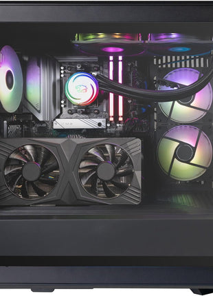 iBUYPOWER Y40 PRO Black Gaming PC Desktop Computer AMD Ryzen 9 7900X CPU, NVIDIA GeForce RTX 5070Ti 16GB GPU, 32GB DDR5 RGB 5200MHz RAM, 2TB NVMe SSD, Windows 11 Home, Keyboard, Mouse - Y40BA9N57T01