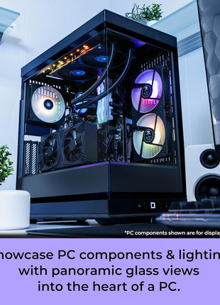 iBUYPOWER Y40 PRO Black Gaming PC Desktop Computer AMD Ryzen 9 7900X CPU, NVIDIA GeForce RTX 5070Ti 16GB GPU, 32GB DDR5 RGB 5200MHz RAM, 2TB NVMe SSD, Windows 11 Home, Keyboard, Mouse - Y40BA9N57T01