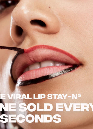 Sacheu Lip Liner STAY-N Peel Off Lip Stain, Longwear, p-INKED | Water-resistant, transfer & smudge-proof, lip tint with hyaluronic acid & vitamin E for conditioning benefits, matte finish
