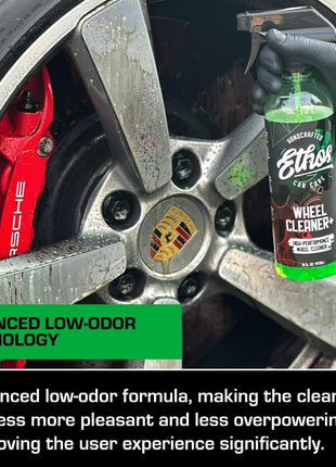 Ethos Wheel Cleaner Spray - Iron Remover Car Detailing - Rim Cleaner Spray Brake Dust, Iron Remover - Color Change Technology - Professional Strength Formula - Brake Dust Remover