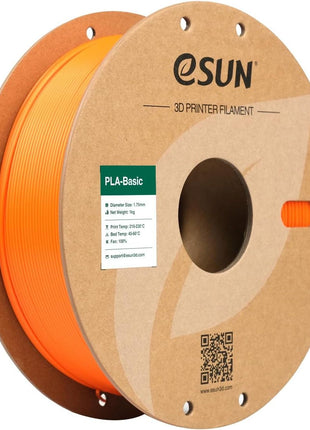 eSUN PLA Basic Filament 1.75mm, 3D Printer Filament High Speed PLA for Fast Printing, 1KG Spool (2.2 LBS) 3D Printing Filament for High Speed 3D Printers, Orange
