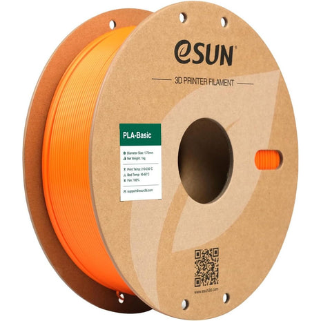 eSUN PLA Basic Filament 1.75mm, 3D Printer Filament High Speed PLA for Fast Printing, 1KG Spool (2.2 LBS) 3D Printing Filament for High Speed 3D Printers, Orange