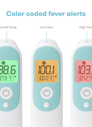 Frida Baby Thermometer, 3-in-1 Infrared Thermometer for Ear, Forehead & Touchless, Fever Thermometer for Baby, Infants, Toddlers, Kids & Adults