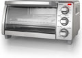 BLACK?? 4 Slice Toaster Oven, TO1745SSG 1A, Even Toast, 4 Cooking Functions Bake, Broil, Toast and Keep Warm, Removable Crumb Tray, Timer